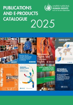 OHCHR Publications and E-Products Catalogue 2025
